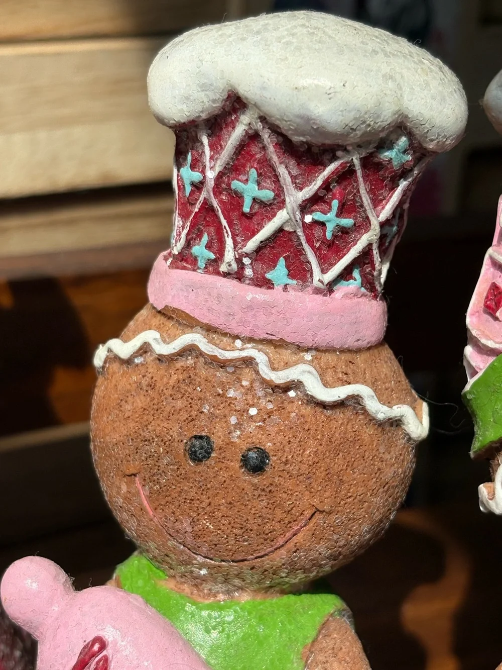 Pastel Gingerbread Figurines Set of 3 Christmas Decor